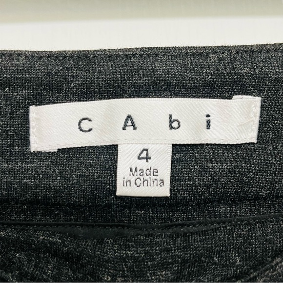 Cabi 967 Audrey charcoal gray side zip tapered leg pants, size 4. - Picture 5 of 7